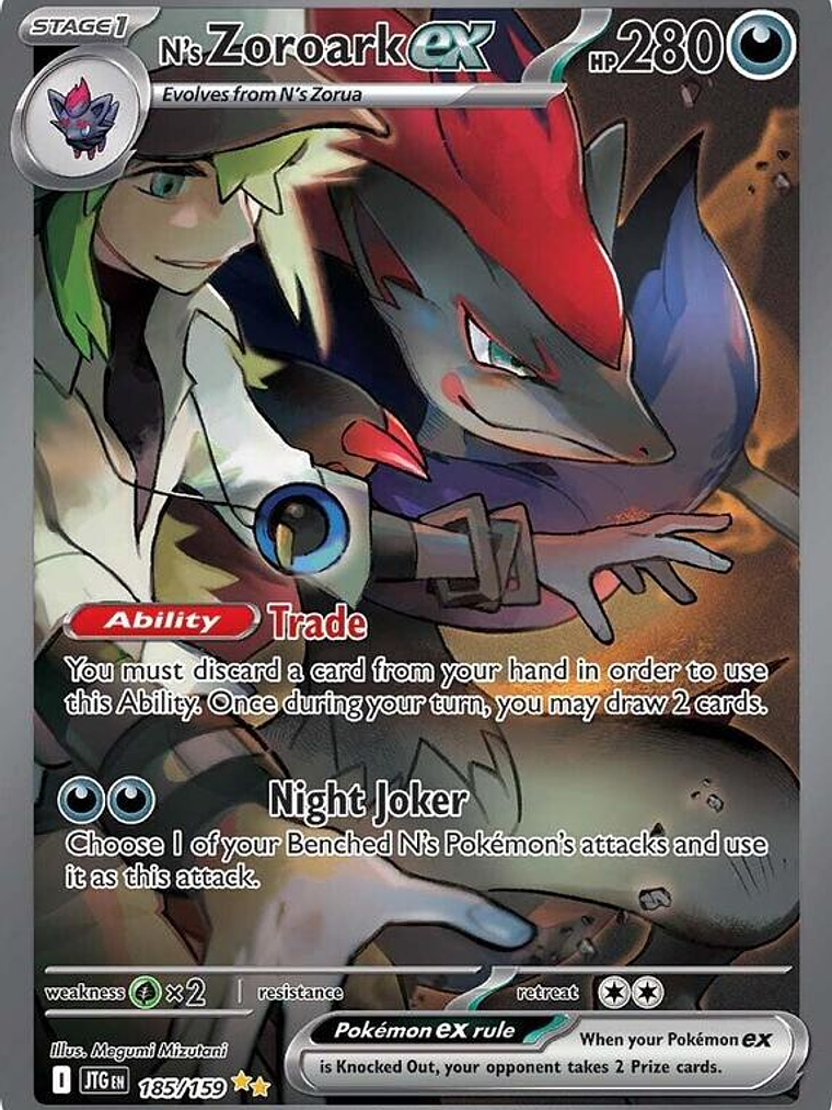 N's Zoroark ex #185 1