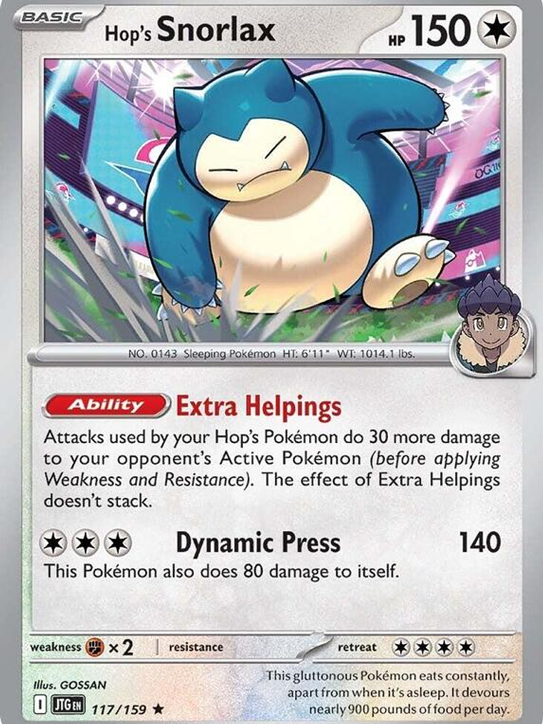Hop's Snorlax #117 1