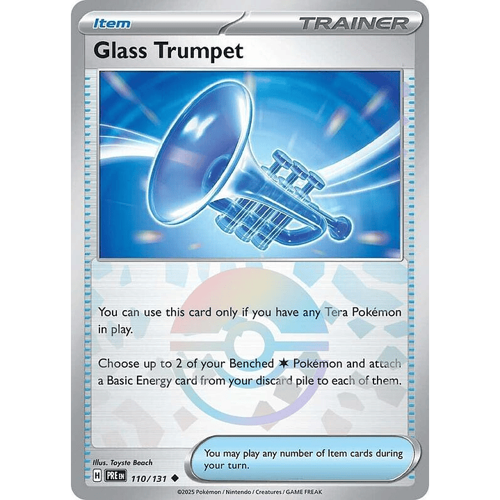 Glass Trumpet (Poke Ball Pattern) #110 1