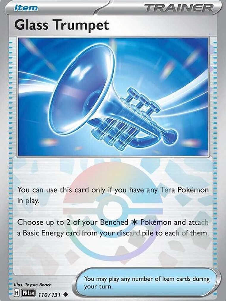 Glass Trumpet (Poke Ball Pattern) #110 1