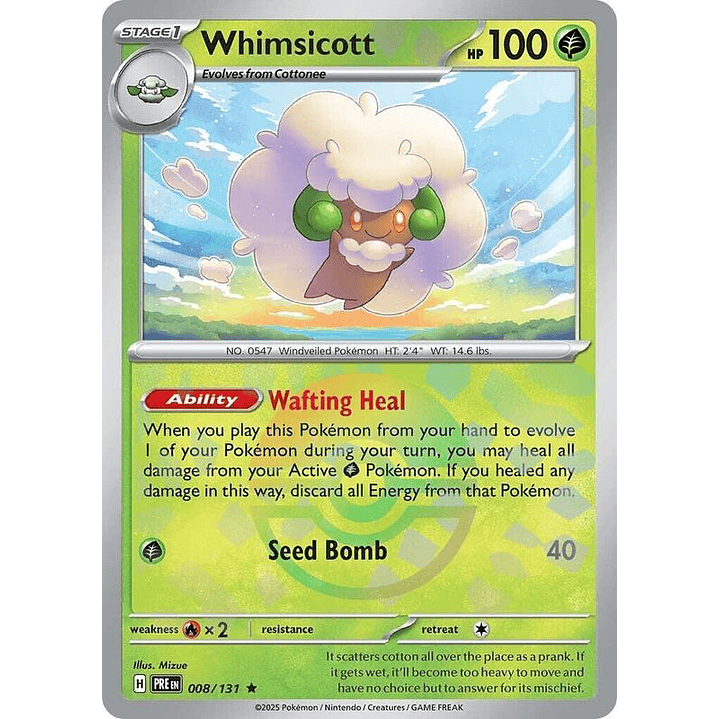Whimsicott (Poke Ball Pattern) #008 1