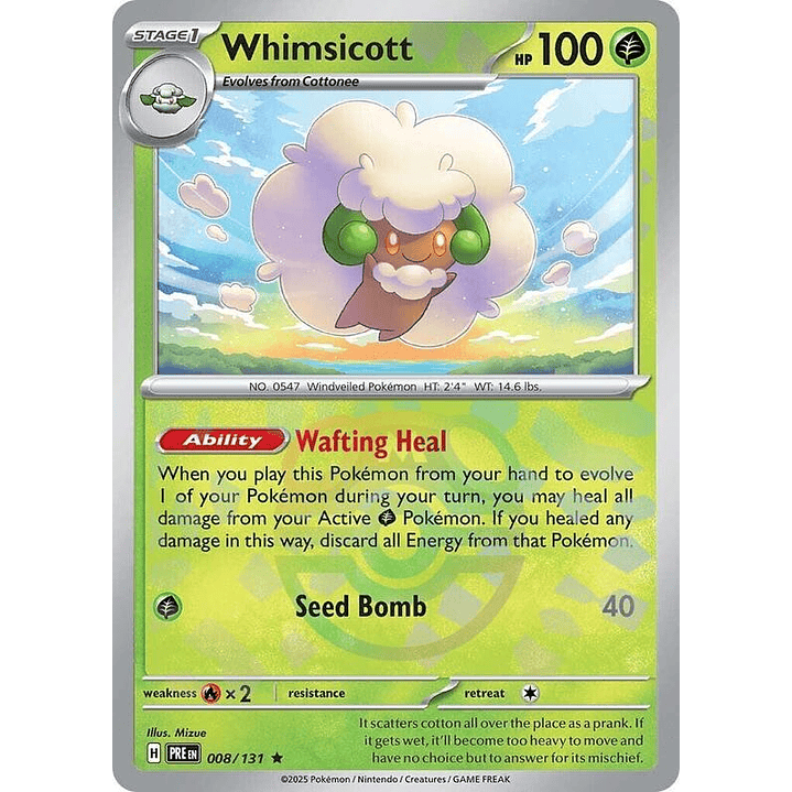 Whimsicott (Master Ball Pattern) #008 1