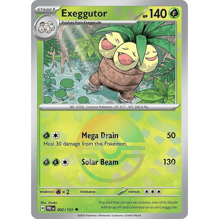 Exeggutor (Poke Ball Pattern) #002 1