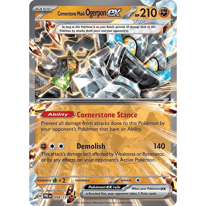 Cornerstone Mask Ogerpon ex #058 1