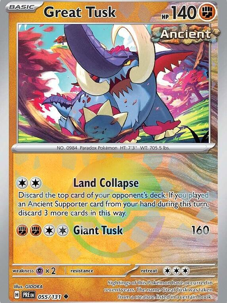 Great Tusk (Poke Ball Pattern) #055 1