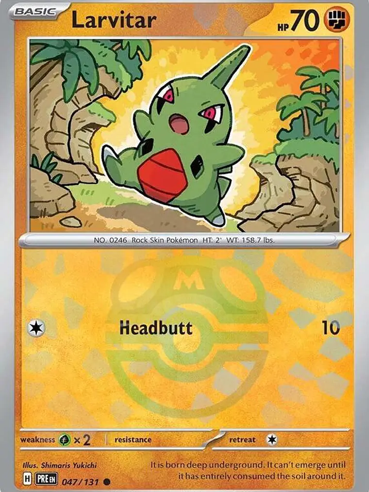 Larvitar (Master Ball Pattern) #047 1