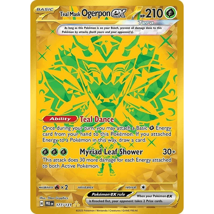 Teal Mask Ogerpon ex #177 1