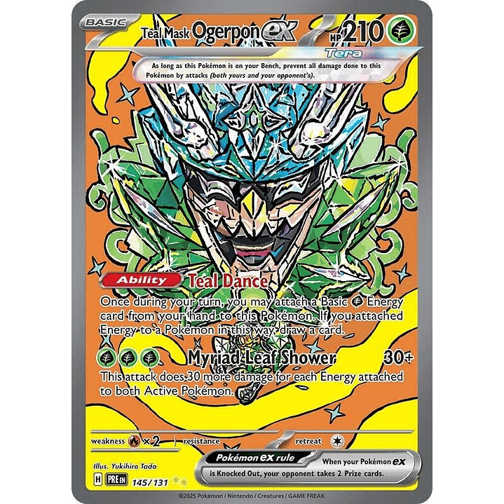 Teal Mask Ogerpon ex #145 1