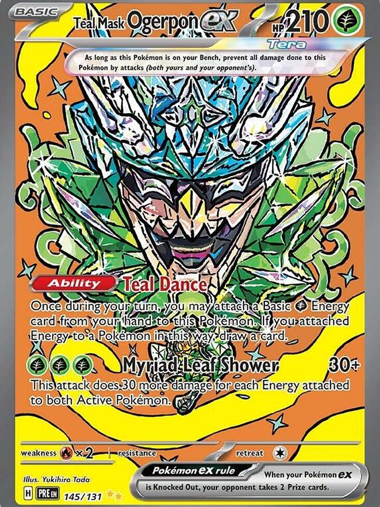 Teal Mask Ogerpon ex #145 1