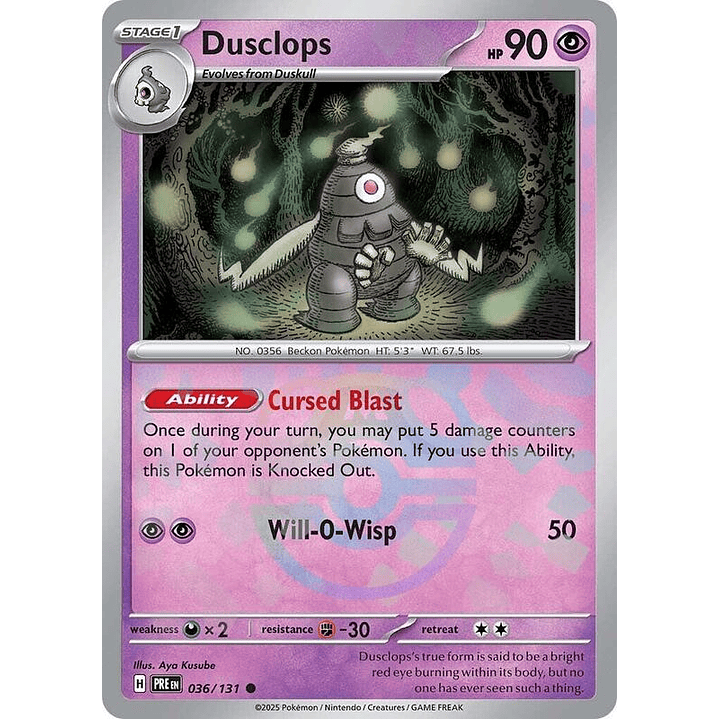 Dusclops (Master Ball Pattern) #036 1