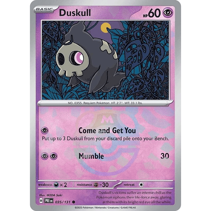 Duskull (Master Ball Pattern) #035 1