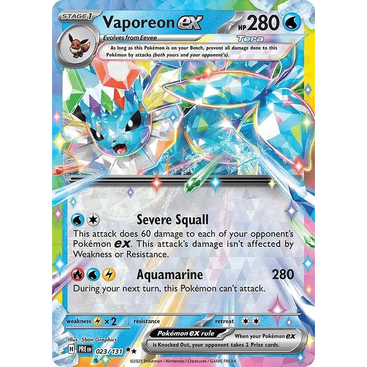 Vaporeon ex #023 1