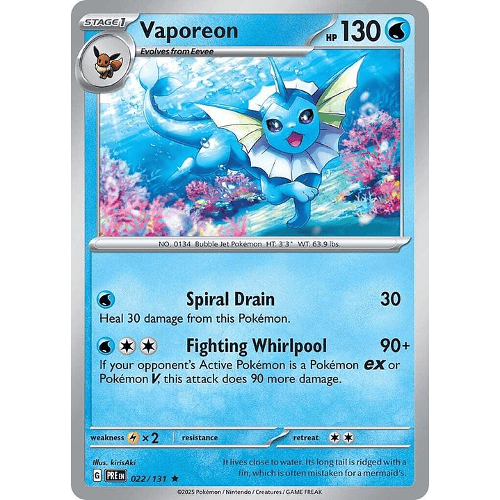 Vaporeon #022 1