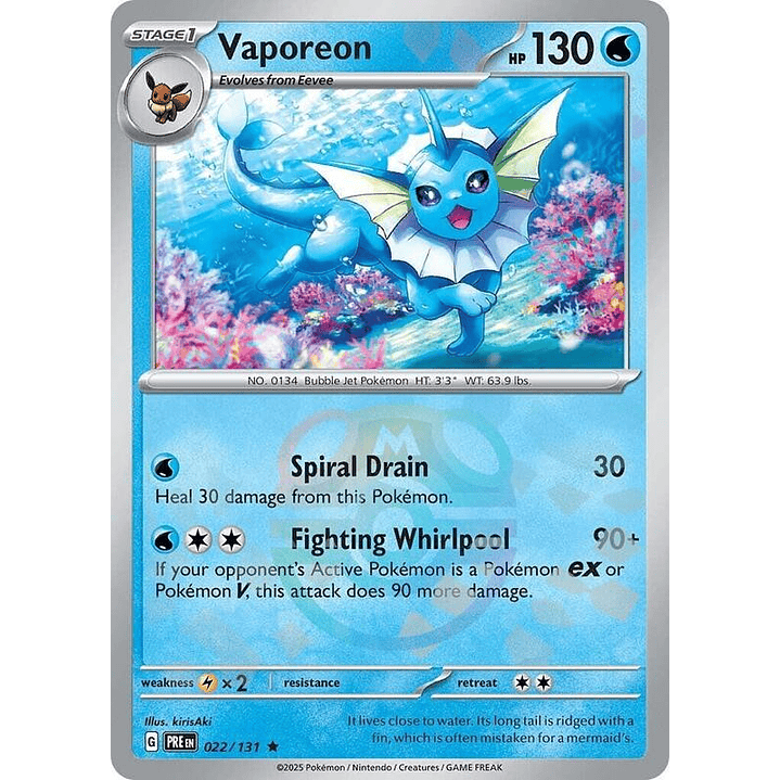 Vaporeon (Master Ball Pattern) #022 1