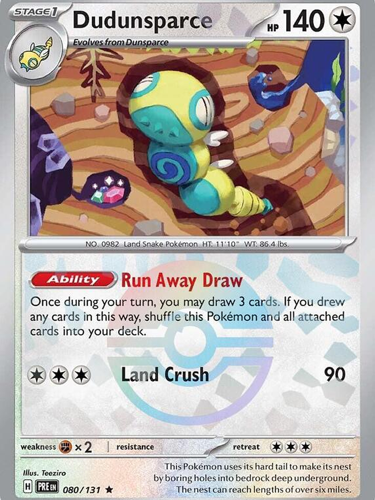Dudunsparce (Poke Ball Pattern) #080 1