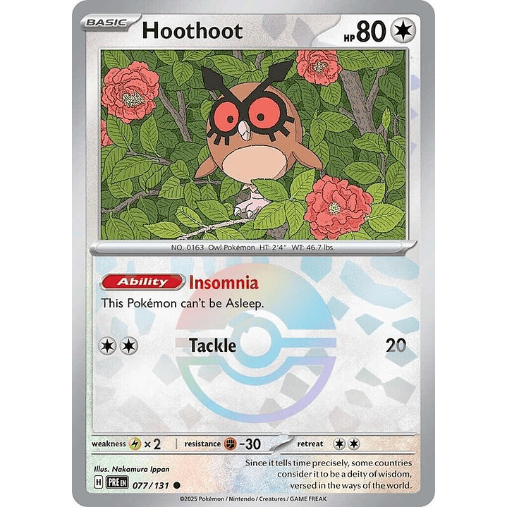 Hoothoot (Poke Ball Pattern) #077 1