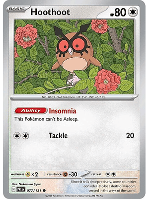 Hoothoot #077