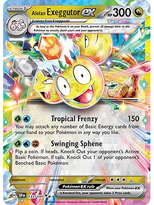 Alolan Exeggutor ex #133