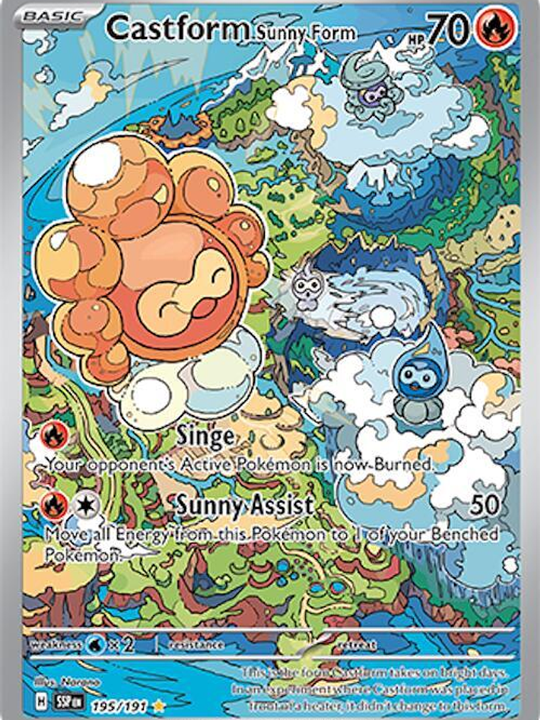 Castform Sunny Form #195 1