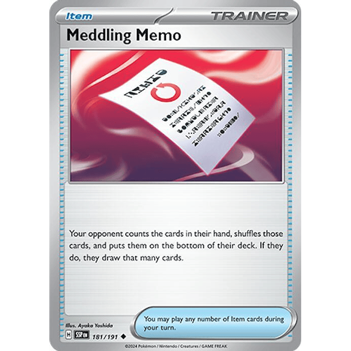 Meddling Memo #181 1