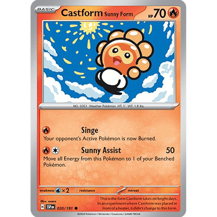 Castform Sunny Form #020 1