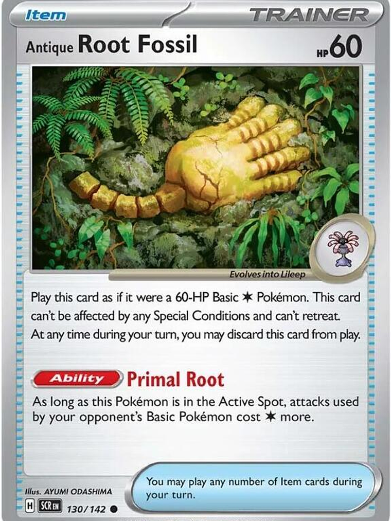 Antique Root Fossil #130 1