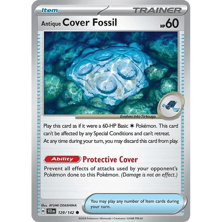 Antique Cover Fossil #129 1