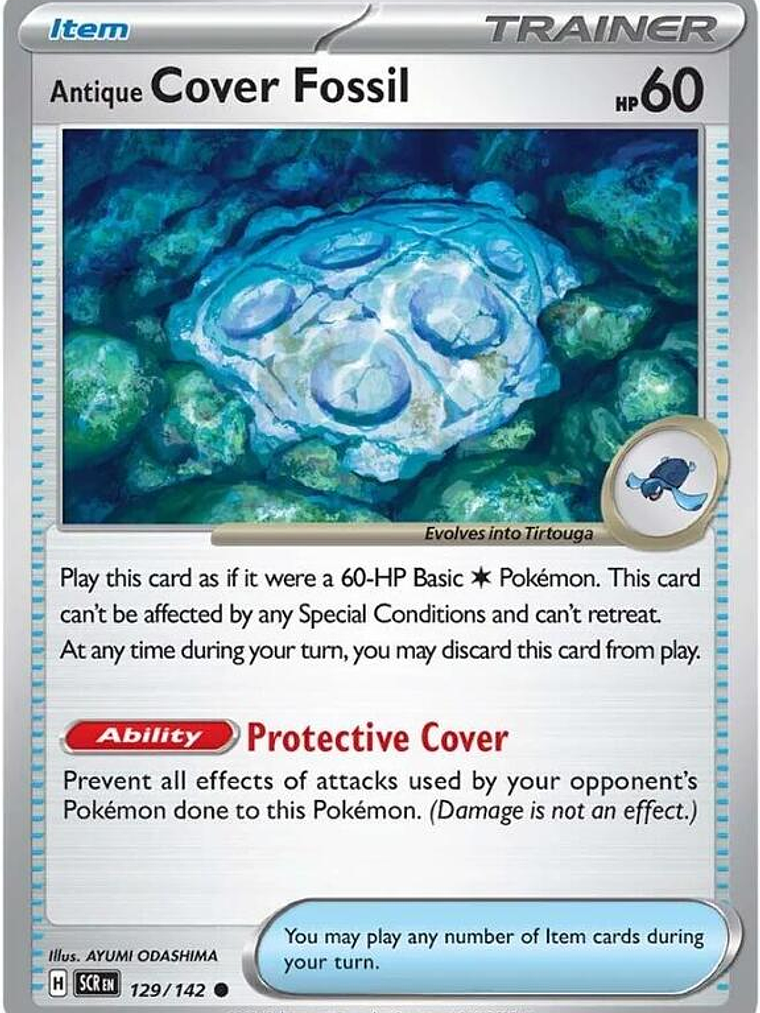 Antique Cover Fossil #129 1