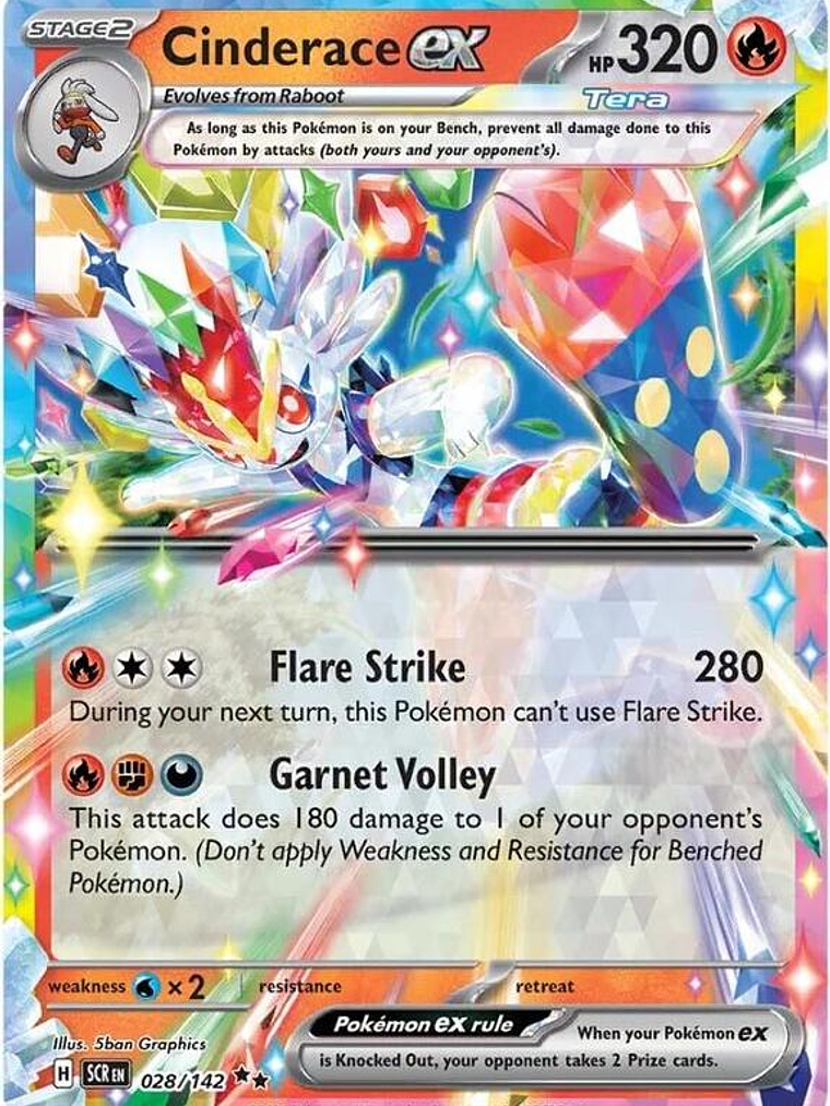 Cinderace ex #028 1