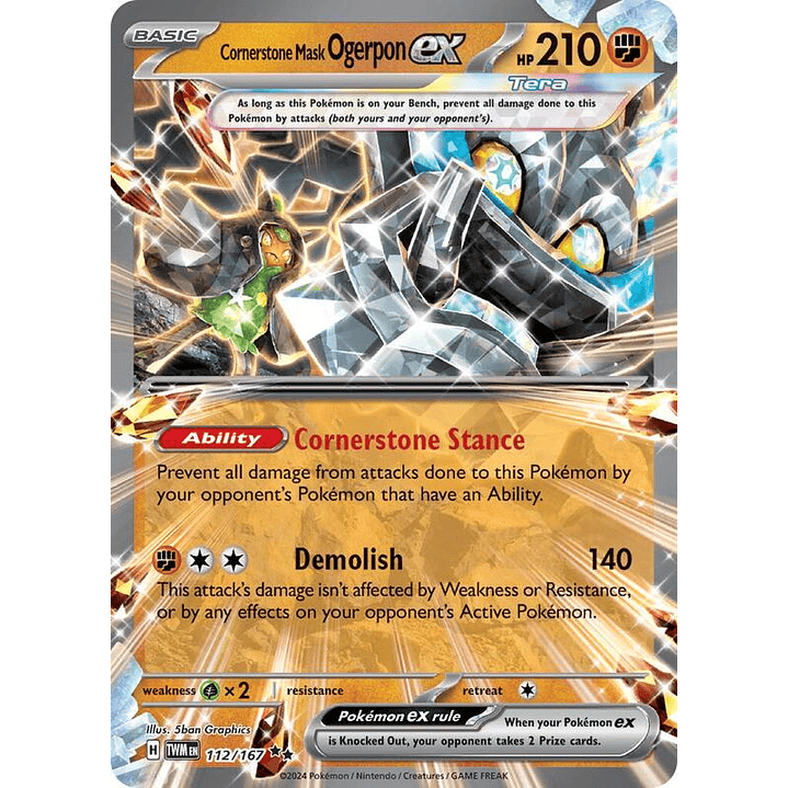 Cornerstone Mask Ogerpon ex #112 1