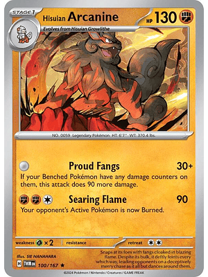 Hisuian Arcanine #100