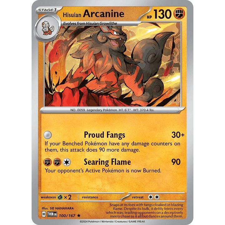 Hisuian Arcanine #100 1