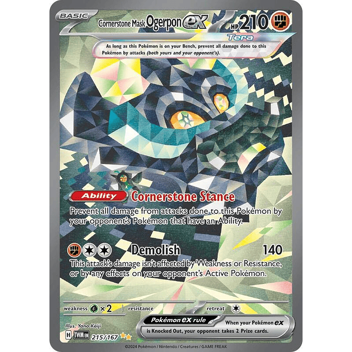 Cornerstone Mask Ogerpon ex #215 1