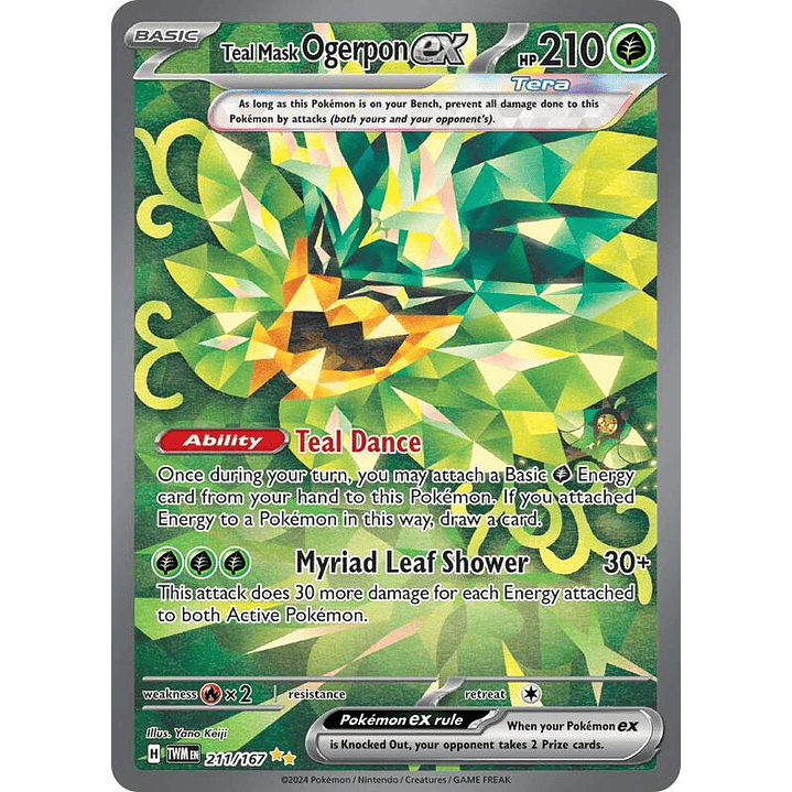 Teal Mask Ogerpon ex #211 1