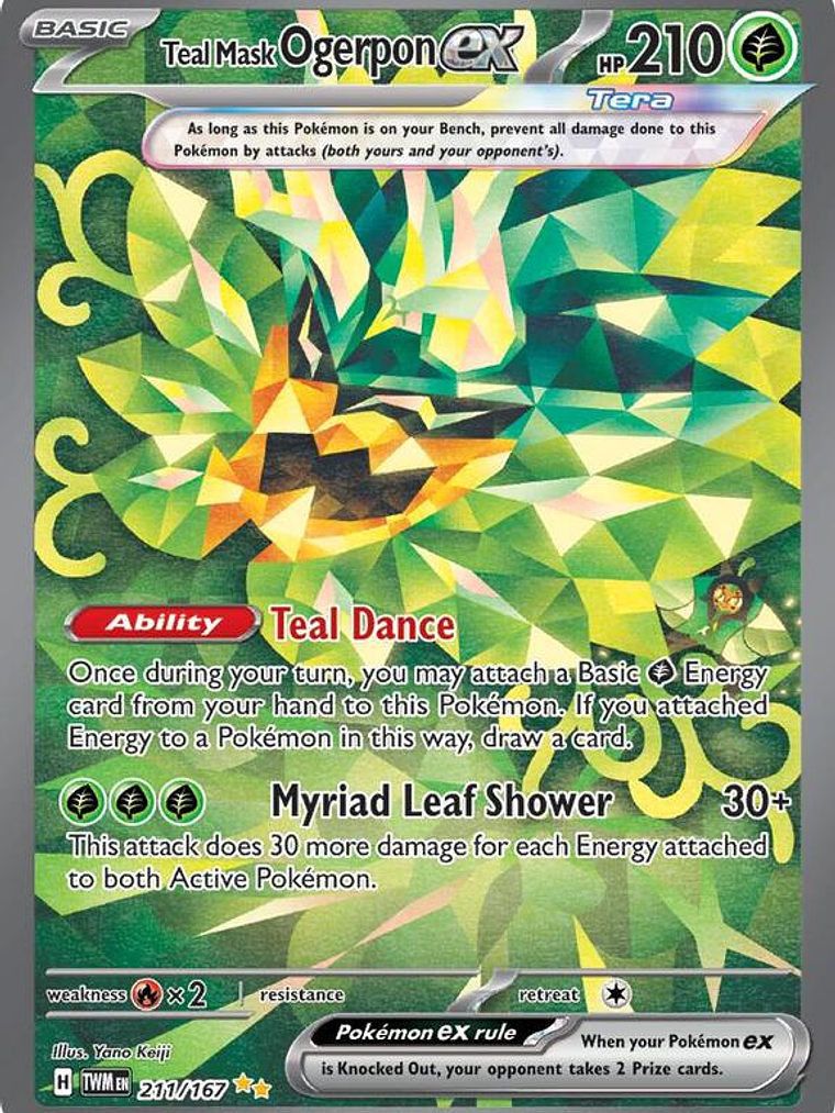 Teal Mask Ogerpon ex #211 1