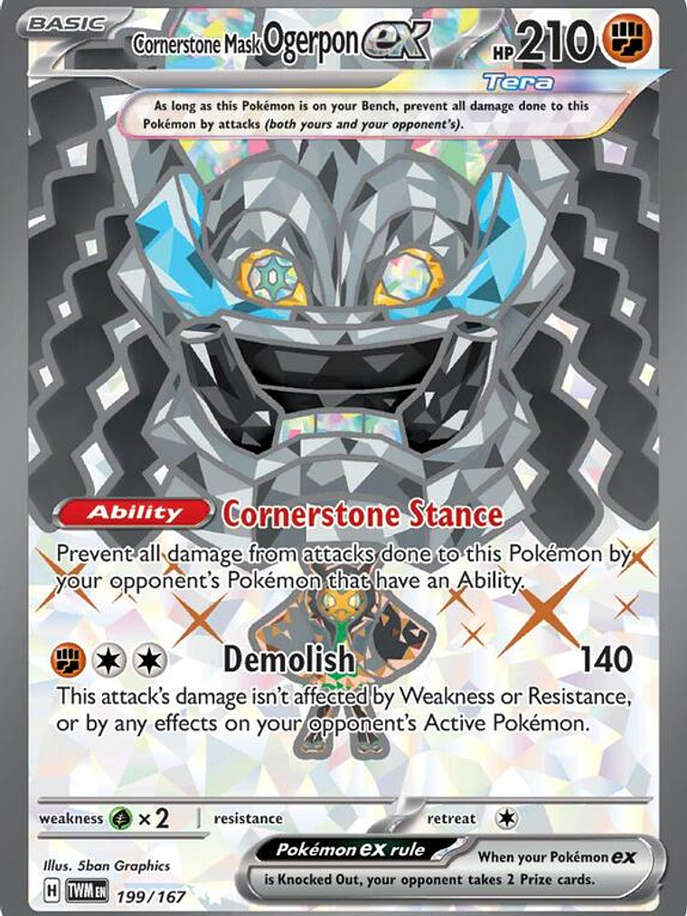 Cornerstone Mask Ogerpon ex #199 1