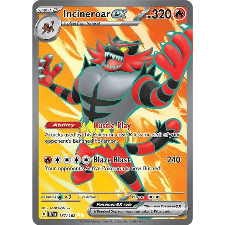 Incineroar ex #187 1