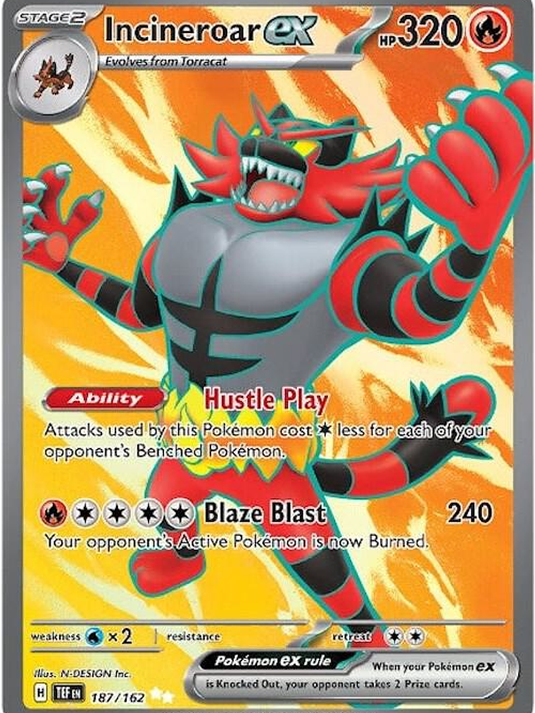 Incineroar ex #187 1