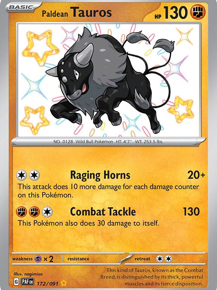 Paldean Tauros #172 1