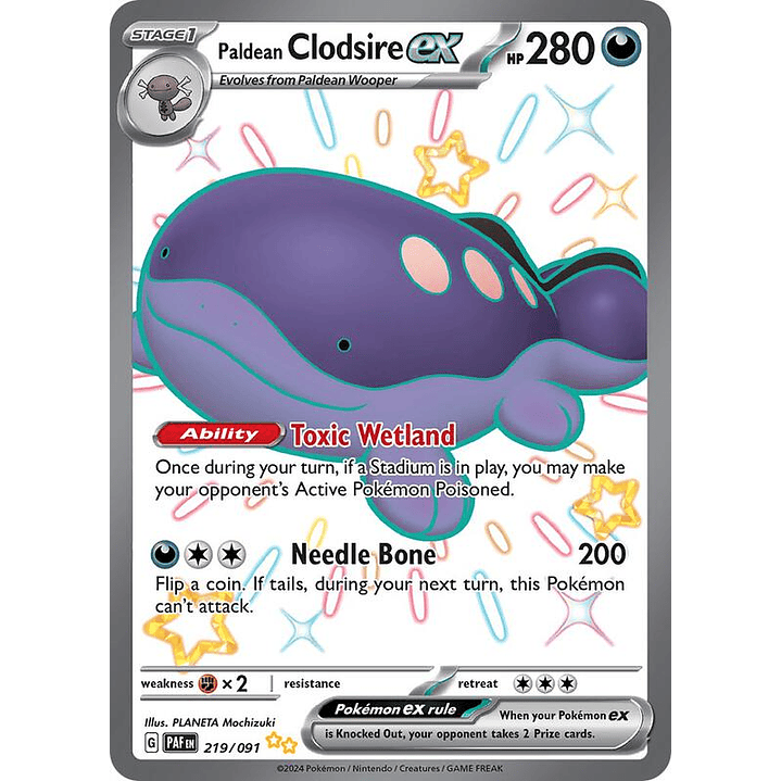 Paldean Clodsire ex #219 1