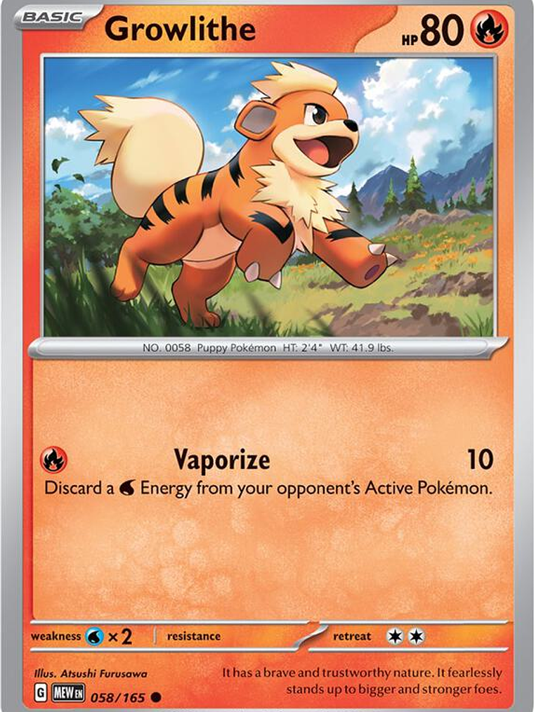 Growlithe #058 1