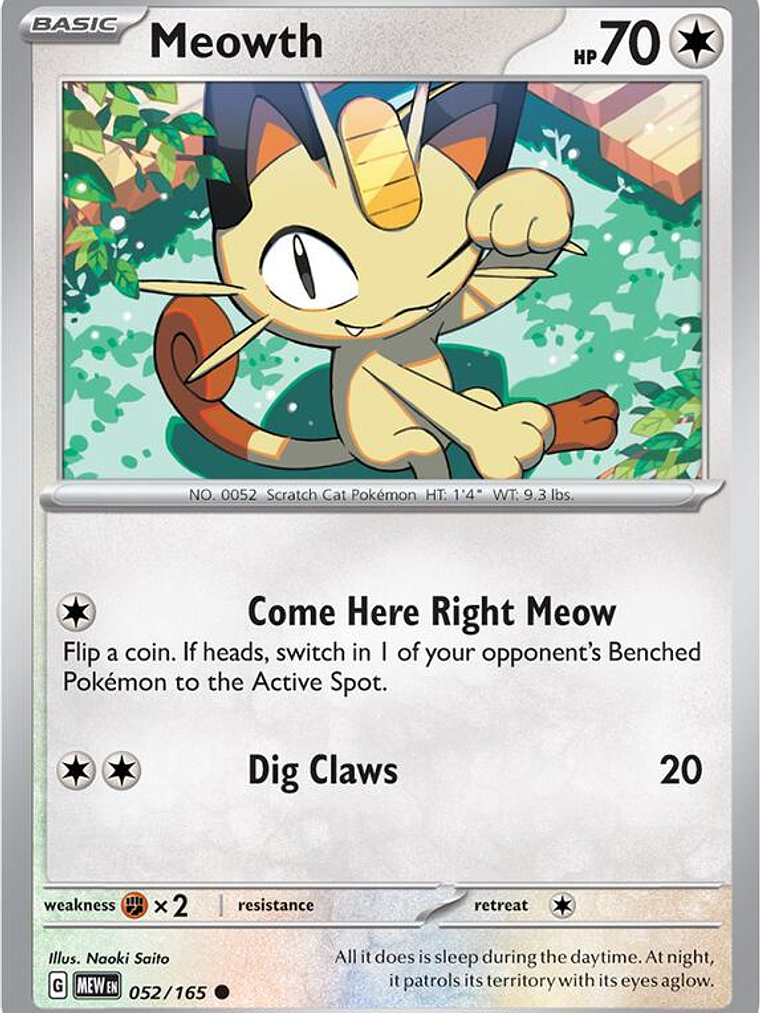 Meowth #052 1