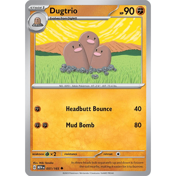 Dugtrio #051 1