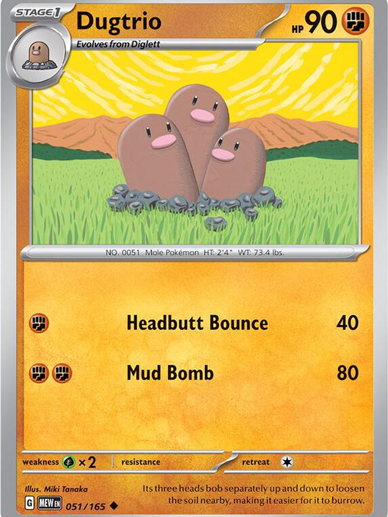 Dugtrio #051 1