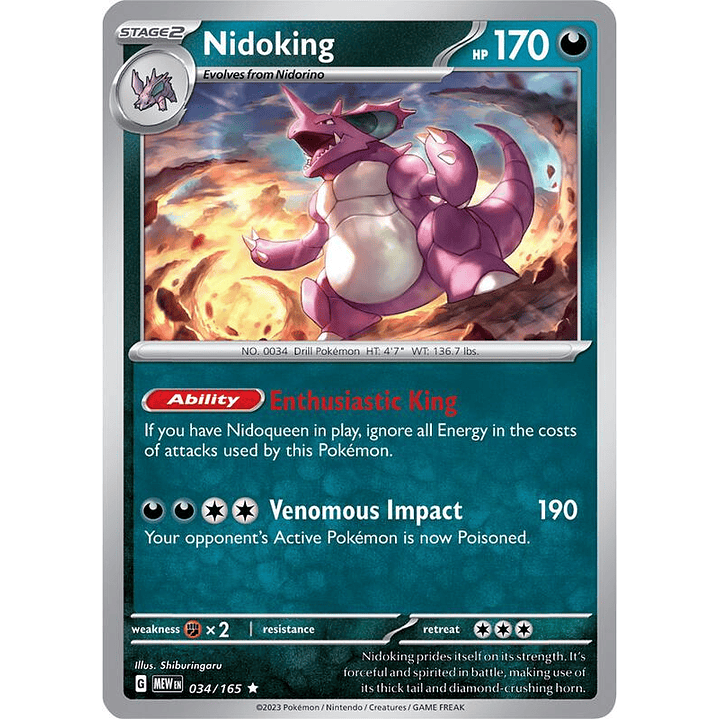 Nidoking #034 1