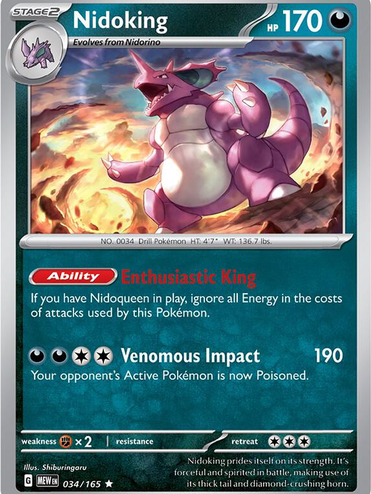 Nidoking #034 1