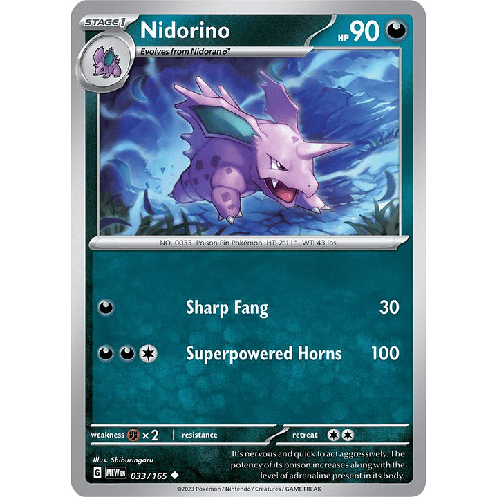 Nidorino #033 1