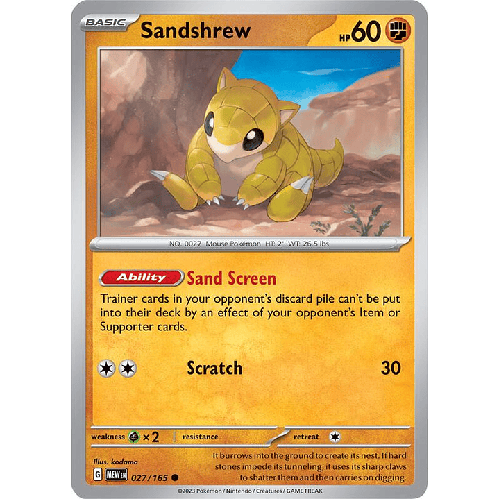 Sandshrew #027 1