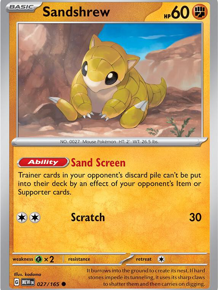 Sandshrew #027 1