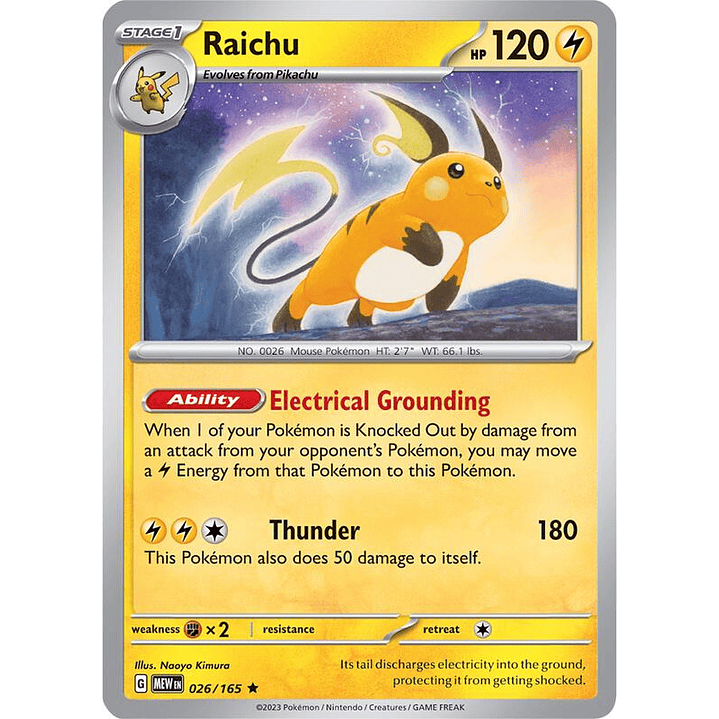 Raichu #026 1